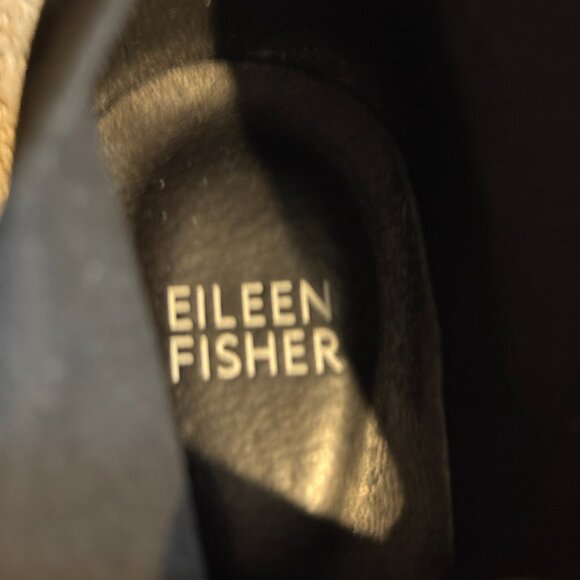 Eileen Fisher Ankle Boots Savoy Nubuck Suede Leather Black Monk Strap Size 6.5 - Picture 3 of 11